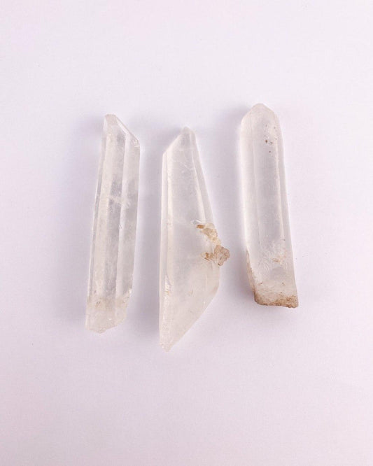 Pedra Cristal de Quartzo Laser Bastão Bruto 26 a 36 gramas