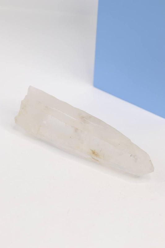 Pedra Ponta Quartzo Cristal Laser Bruta 247 gramas