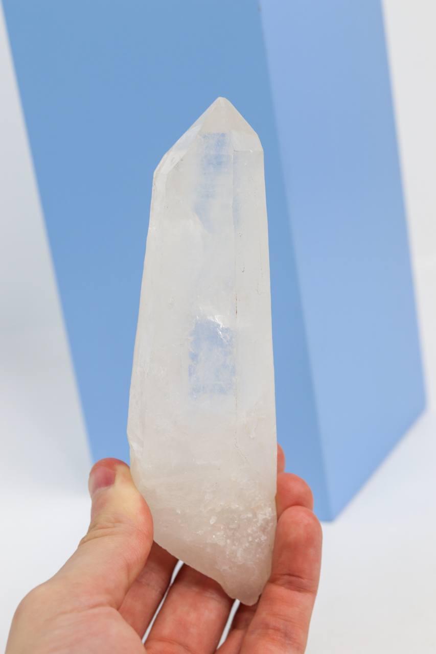Pedra Ponta Quartzo Laser Bruto 271 a 294 gramas