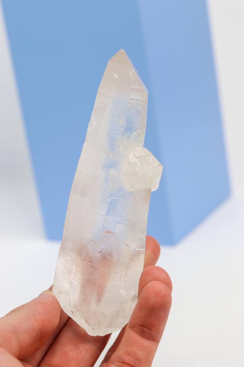 Pedra Ponta Quartzo Laser Biterminado Bruto 230 gramas
