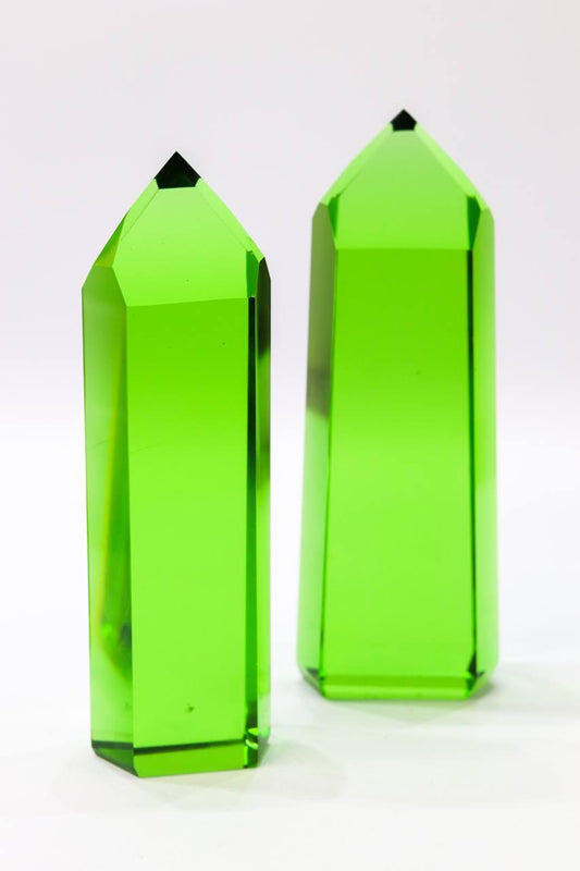 Ponta Obsidiana Verde Cristal Dow 630 a 719 gramas aprox.