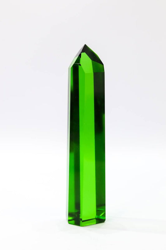Ponta Obsidiana Verde Cristal Dow 415 gramas aprox.