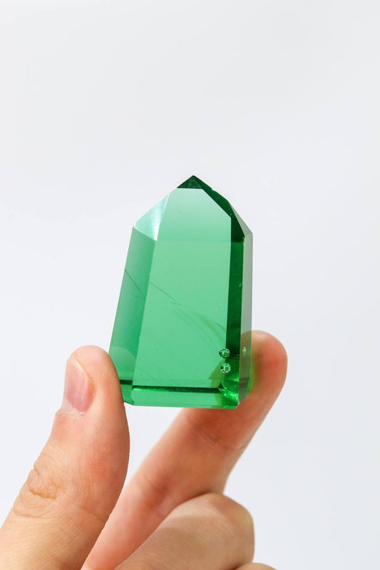 Ponta Obsidiana Verde 40 a 49 gramas aprox.