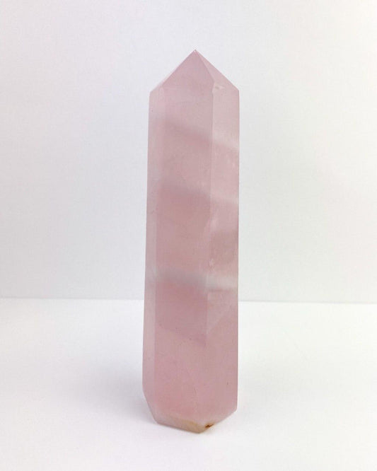 Ponta Polida Quartzo Rosa 428 a 468 gramas
