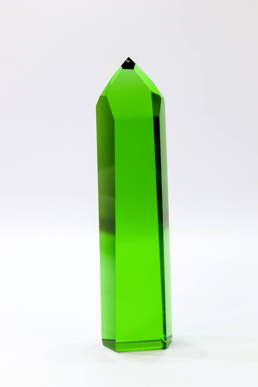 Ponta Obsidiana Verde 461 a 512 gramas aprox.