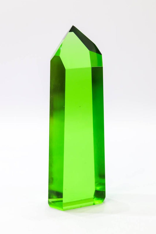 Ponta Obsidiana Verde Cristal Dow 630 a 719 gramas aprox.