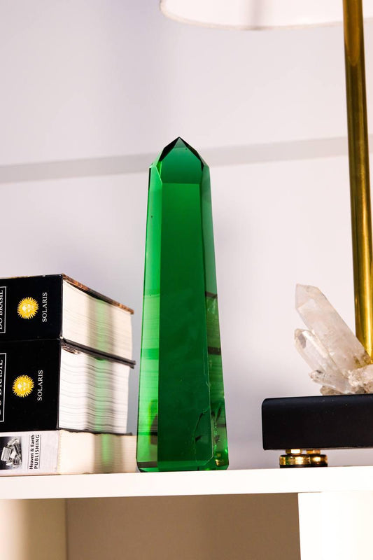 Ponta Obsidiana Verde 832 gramas aprox.