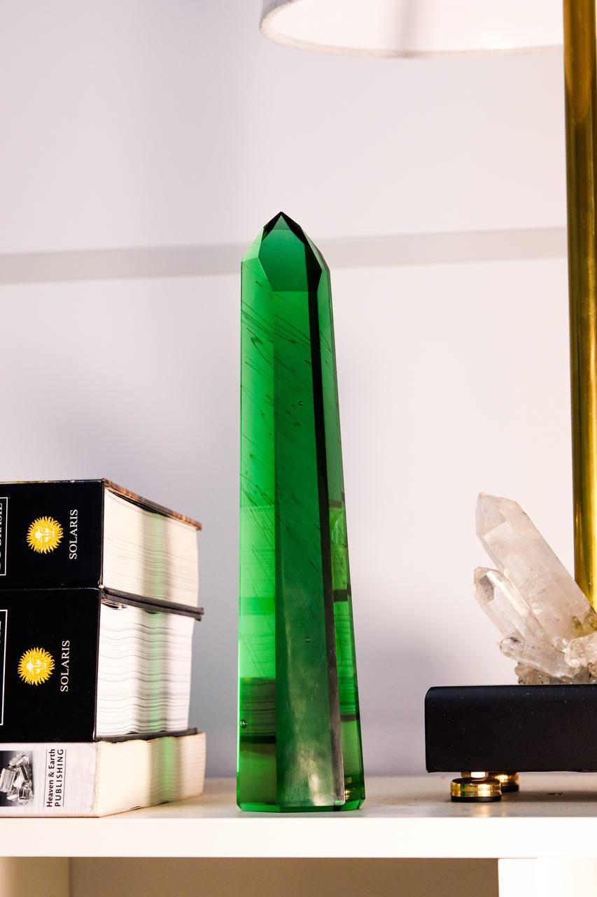 Ponta Obsidiana Verde 755 gramas aprox.