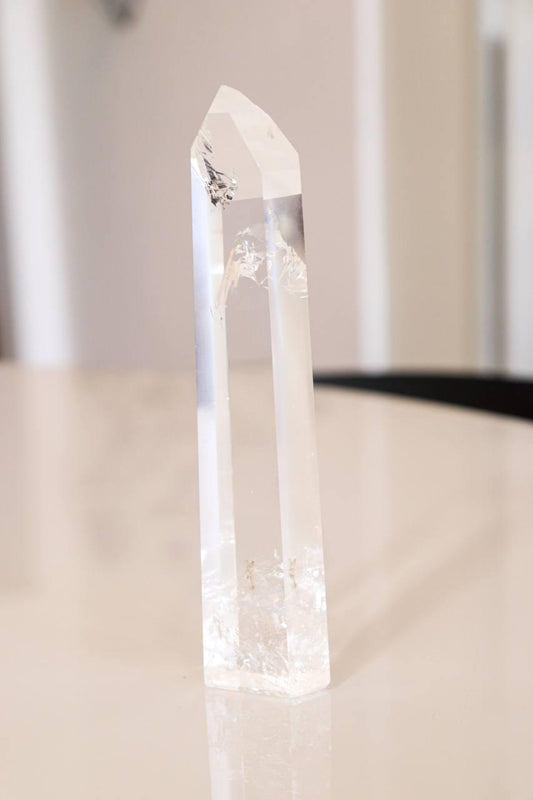 Ponta Polida Quartzo Cristal 224 gramas Aprox.