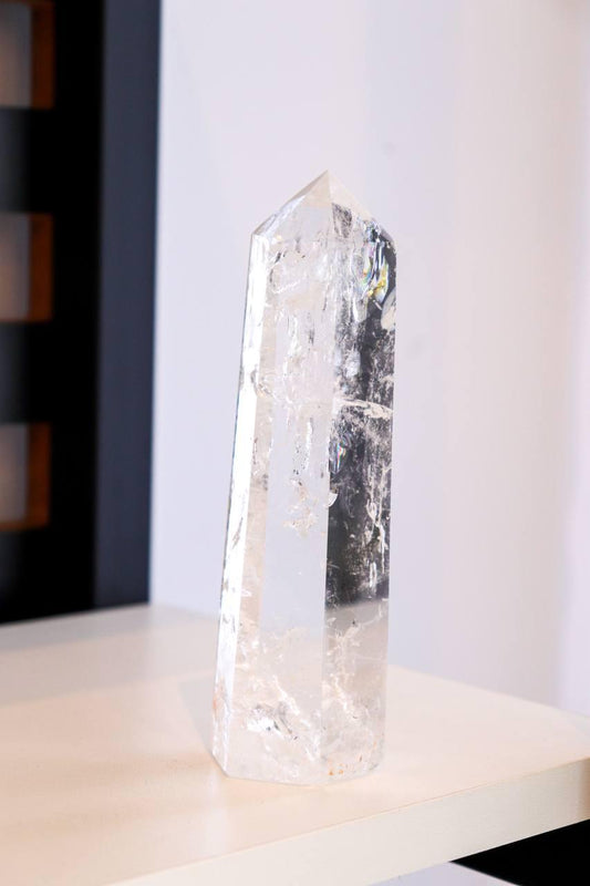 Ponta Polida Quartzo Cristal 545 gramas