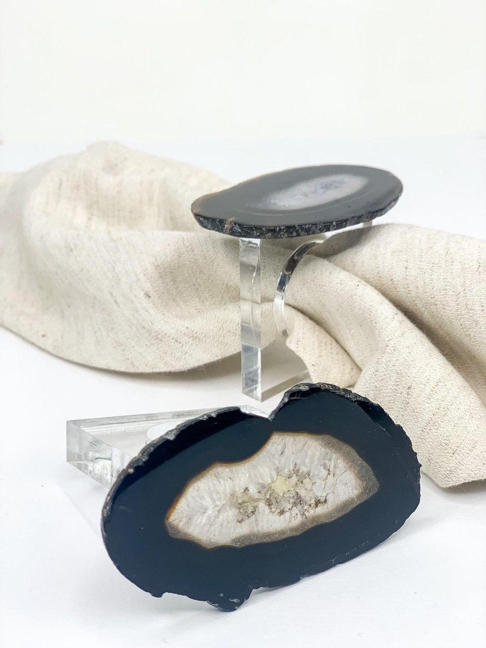 Kit Porta Guardanapo Ágata Preta