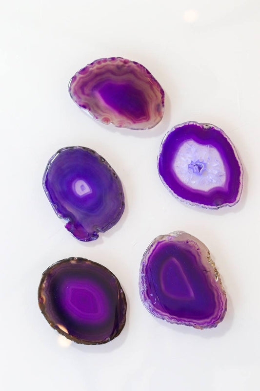 Chapa Ágata roxa tingida 0