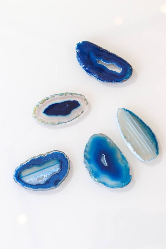 Chapa Ágata Azul Tingida 00