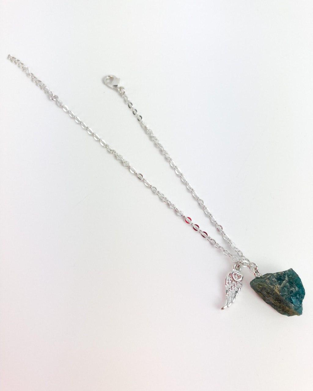 Pulseira Apatita Azul Dream Banho Prata