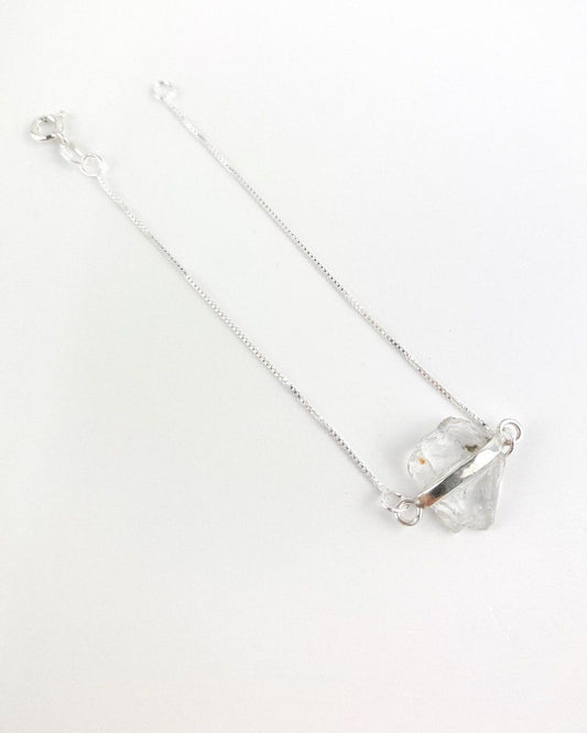 Pulseira Cristal bruto Prata 925