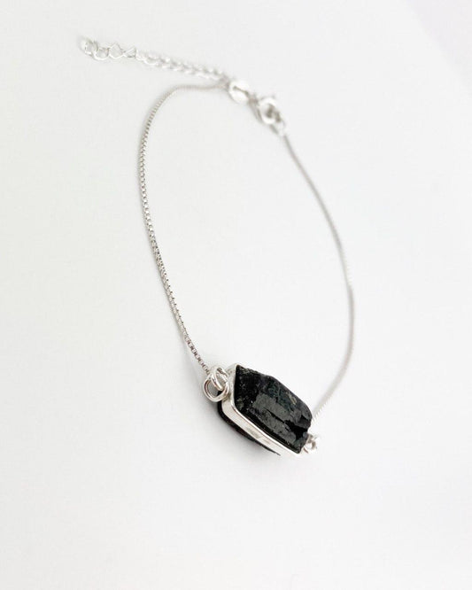 Pulseira Turmalina bruta Prata 925