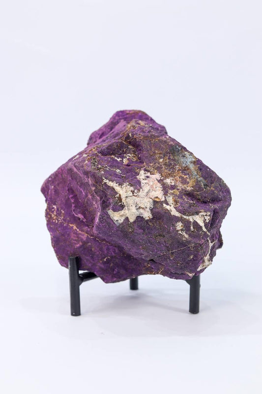 Pedra Purpurita na Base de Metal 2,141 Kg