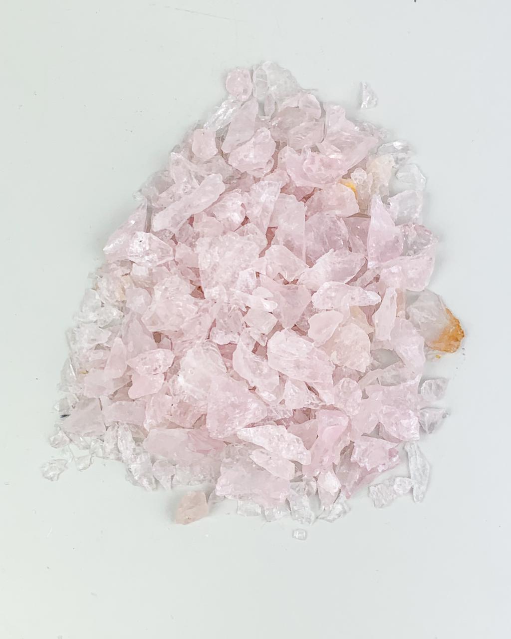 Kit Quartzo Rosa Cascalho Bruto 100 gramas