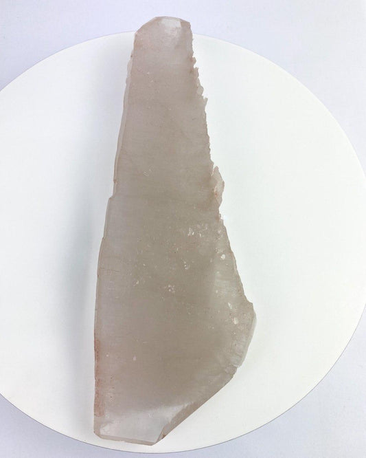 Pedra Cristal Formação Natural Biterminado Tubular 504 gramas