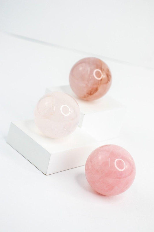 Bola Quartzo Rosa 58 a 68 gramas