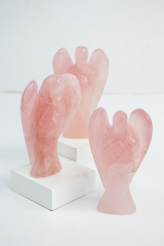 Anjo Quartzo Rosa Médio