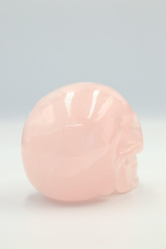 Crânio Quartzo Rosa 1,110 Kg aprox.