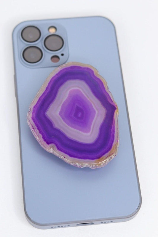 Suporte para celular Ágata Roxa tingida