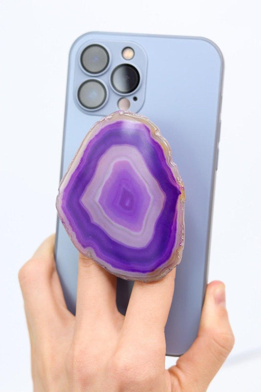 Suporte para celular Ágata Roxa tingida