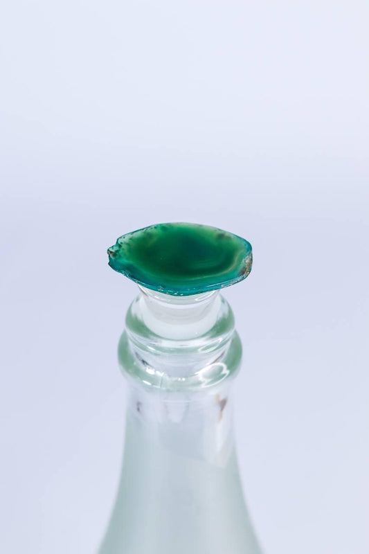 Tampa Para Garrafa de Vinho Ágata Verde