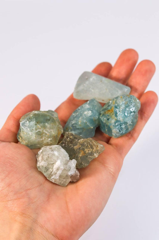 Pedra Topázio Azul Bruto 26 a 44 gramas