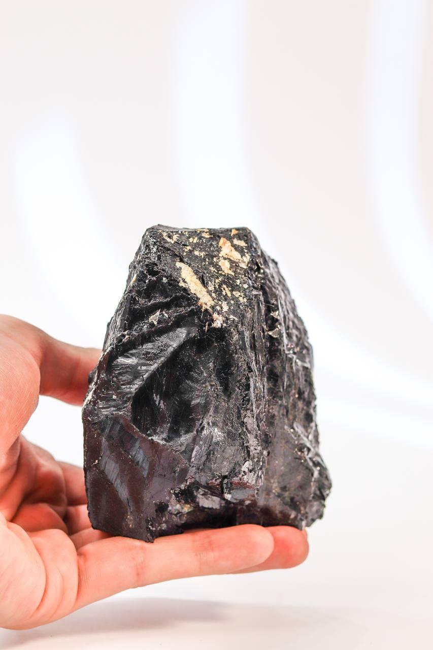 Pedra Turmalina Preta Bruta 961 gramas aprox.