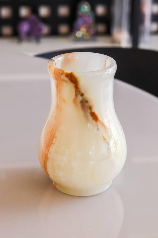 Vaso de Ônix Branco