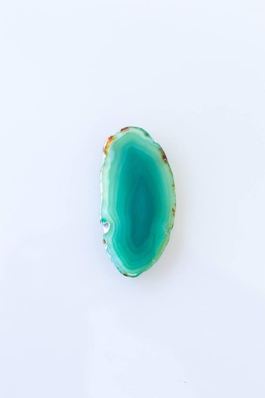 Chapa Ágata Verde Tingido 0
