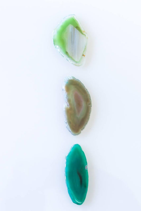 Chapa Ágata Verde Tingido 0